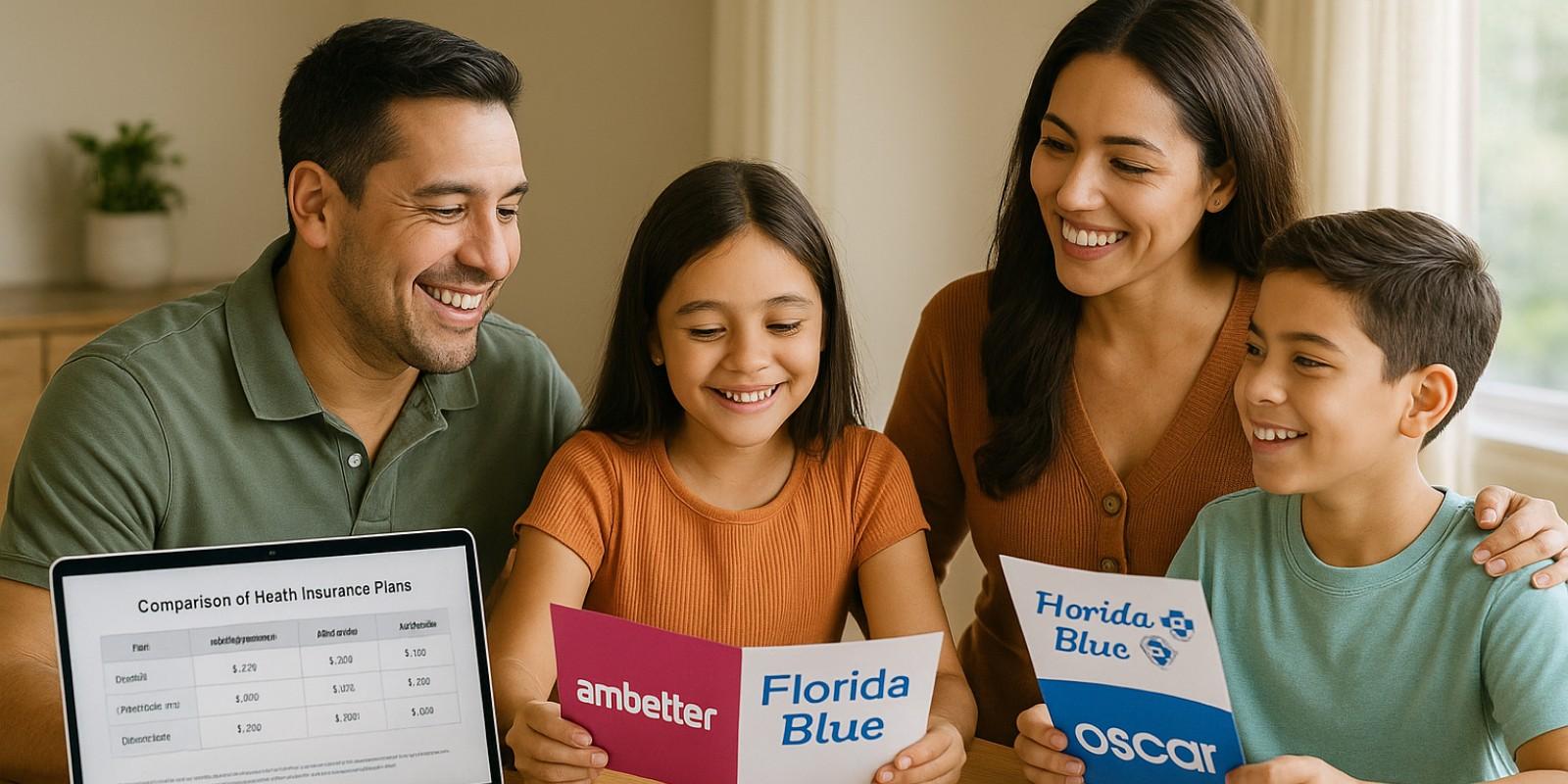 Ambetter vs Florida Blue vs Oscar (2025): Comparativa de precios, coberturas y beneficios para latinos